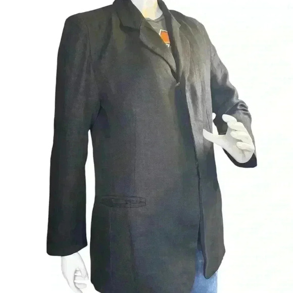 DT Edition cotton/blazer jacket in black color long sleeves. - Picture 10 of 12